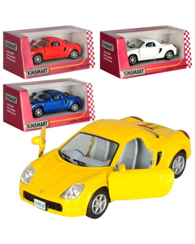 Машина «Toyota MR2» металевий, у коробці 16х8,5х7,5 см, KINSMART