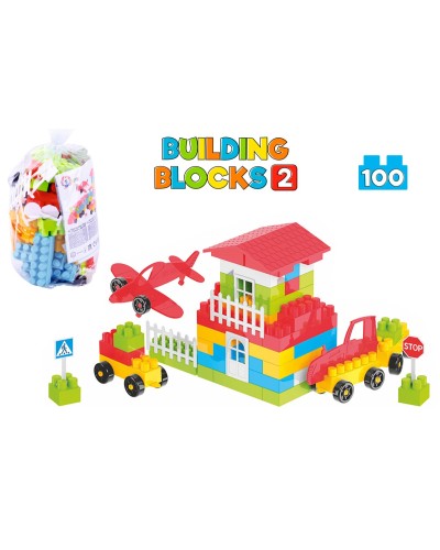 Конструктор «2» на 100 деталей, у пакеті 16х32 см, ТМ Технок