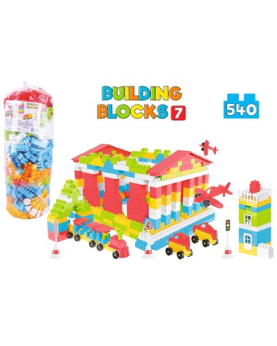 Конструктор на 540 деталей, у пакеті 23х71 см, ТМ Технок