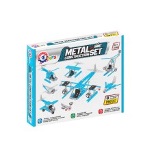 Конструктор металевий «Повітряний транспорт», 191 деталь, у коробці 31х24,5х4,5 см, ТМ Технок