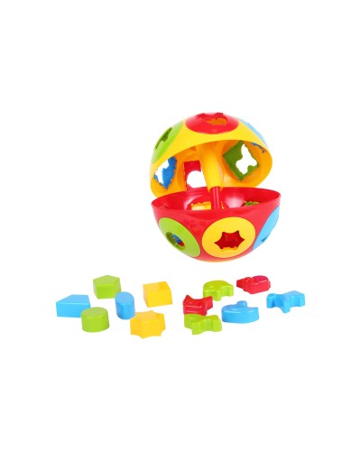 Куля «Розумний малюк. Колобок» з 6 геометричних фігур та 6 тварин, 54,5х32х32 см, ТМ Технок