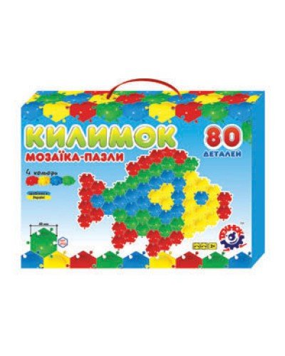 Мозаїка-пазли «Килимок» з 80 деталей, ТМ Технок