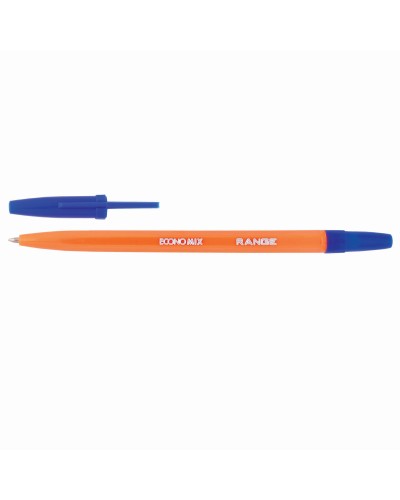Ручка «Orange» кулькова синя, 50 шт. в упаковці, ТМ Economix