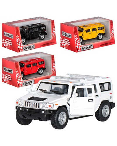 Машина «Hummer H2 SUV 2008» металева інерційна з дверима що відкриваються, в асортименті, у коробці 16х7,5х8 см