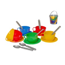 Набір посуду «Чайний набір», у відерці 39х39х29 см, ТМ Технок