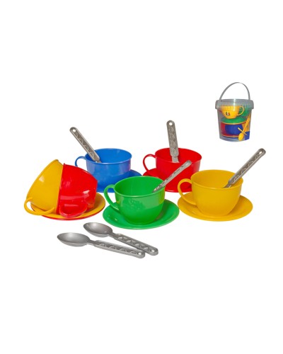 Набір посуду «Чайний набір», у відерці 39х39х29 см, ТМ Технок