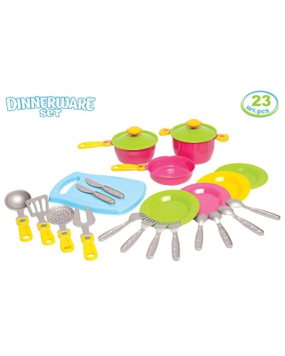 Набір посуду «№2» з 23 предметів, у сітці 22х23х11,5 см, ТМ Технок