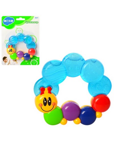 Брязкальце-прорізувач «Гусеничка», на планшетці, 20х14 см