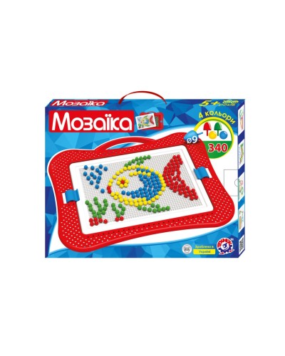 Мозаїка для малюків «4» з 340 елементів, коробка 44х39х7 см, ТМ Технок