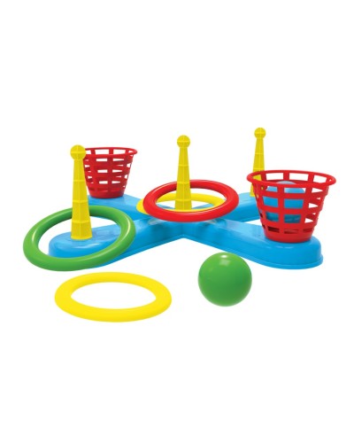 Кільцеброс «Технок плюс» на 5 кілець з 15 предметів, у сітці 46,5х15,5х13,5 см, ТМ Технок