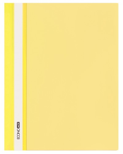 Папка-швидкозшивач А4 з прозорим верхом без перфорації, жовта, ТМ Economix
