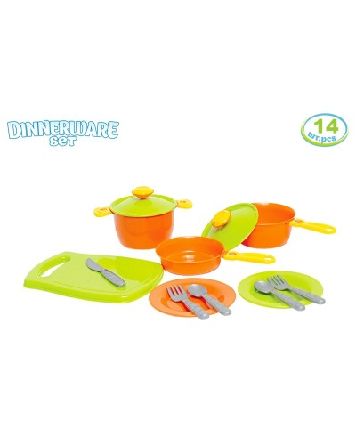 Набір посуду «№1» з 14 предметів, у пакеті 21х16х10,5 см, ТМ Технок