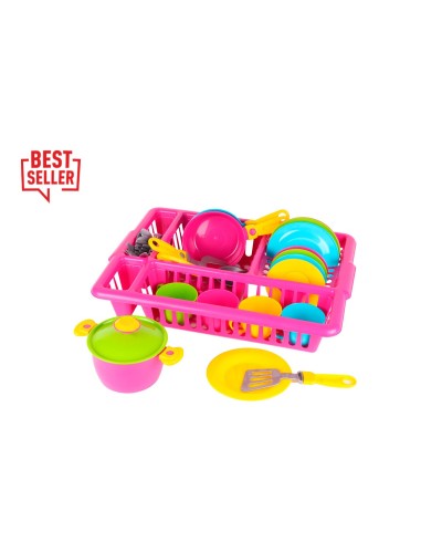 Набір посуду «№5» з 33 предметів, у сітці 37х28х8 см, ТМ Технок