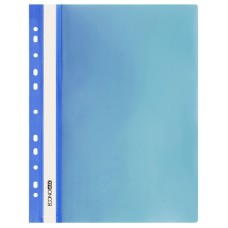 Папка-швидкозшивач А4 з прозорим верхом з перфорацією, синя, ТМ Economix