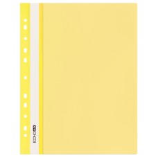 Папка-швидкозшивач А4 з прозорим верхом з перфорацією, жовта, ТМ Economix