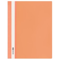 Папка-швидкозшивач А4 з прозорим верхом без перфорації, помаранчева, ТМ Economix