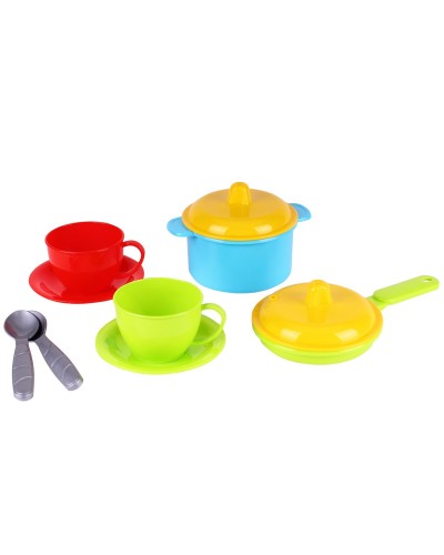 Набір посуду «Маринка 3» з10 предметів, у сітці 18х18х10 см, ТМ Технок