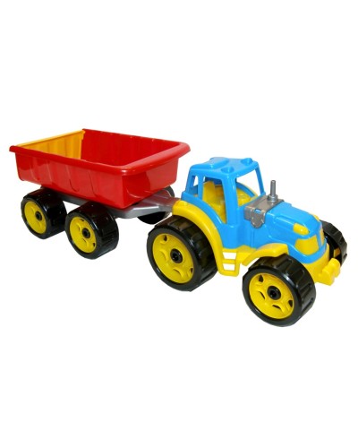 Трактор 54х18х16,5 см з причепом та рухомими деталями, в асортименті, ТМ Технок