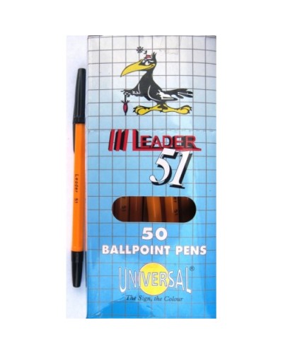 Ручка кулькова чорна, ТМ Leader