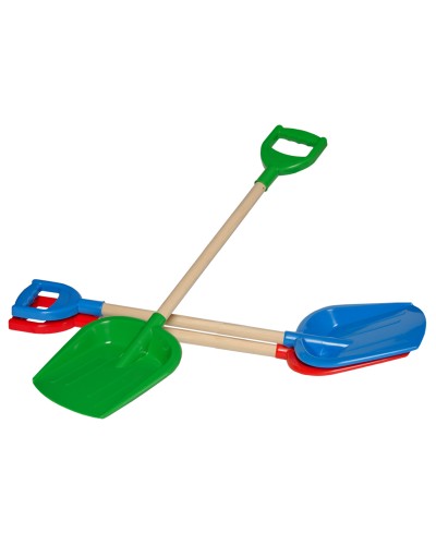 Лопатка велика з дерев'яною ручкою, в асортименті, 75х19х8 см, ТМ Технок