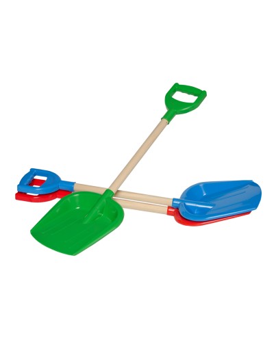 Лопатка маленька з дерев'яною ручкою, в асортименті, 65х19х8 см, ТМ Технок