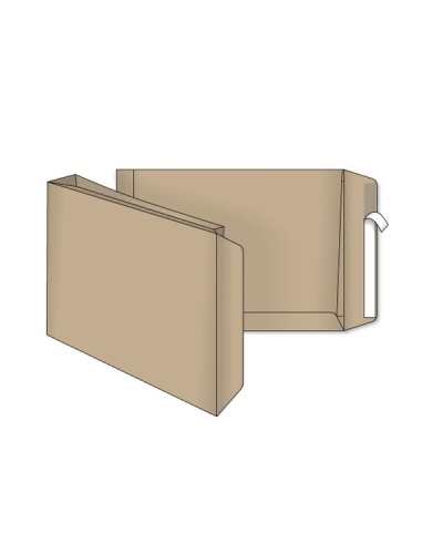 Конверт С4 30х32 см коричневий з дном 40 мм 120 г/м2