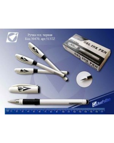 Ручка гелева чорна, ТМ Tianjiao