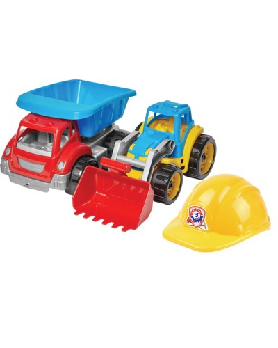 Набір «Будівельник-Малюк 3» інерційний з 3 предметів, у сітці 37,5х33,5х20 см, ТМ Технок