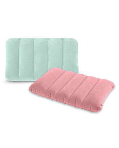 Подушка надувна 43х28х9 см велюрова, в асортименті, у коробці 13х4х16,5 см, ТМ Intex