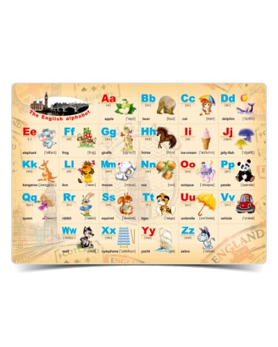 Навчальний посібник «Англійський алфавіт», ТМ Рюкзачок.