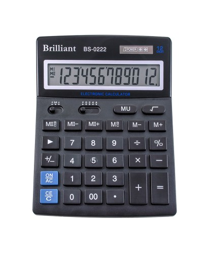 Калькулятор «Brilliant» 14х17,5 см, BS-0222