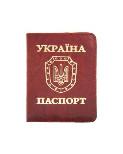 Обкладинка на паспорт «Sarif» червоно-коричнева 95х135 мм, ТМ Brisk