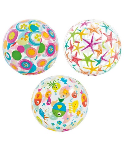 М'яч надувний 51 см кольоровий, в асортименті, у коробці 24х1х16 см, ТМ Intex