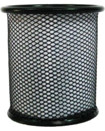 Підставка для ручок «Сітка» 9,8х8 см металева чорна,ТМ Leader