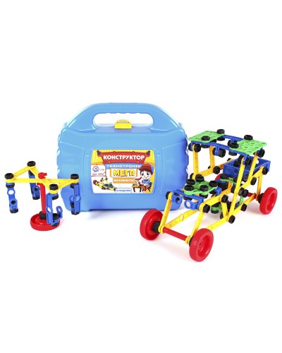 Конструктор «Мега технотроник» на 168 деталей шарнірний, у валізі 27х22,5х8,5 см, ТМ Технок