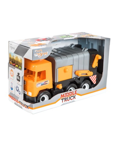 Сміттєвоз «City Middie truck» інерційний, 27х44х19 см, ТМ Тигрес