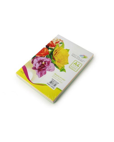 Папір кольоровий А4 250 аркушів на 10 кольорів 80 г/м2, супер мікс, SPECTRA COLOR