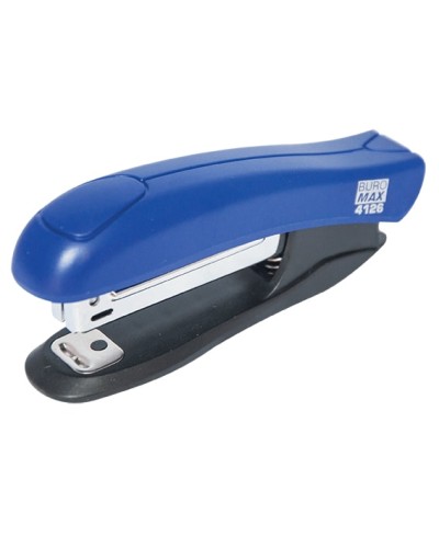 Степлер пластиковий до 10 аркушів під скобу № 10, синій, ТМ Buromax