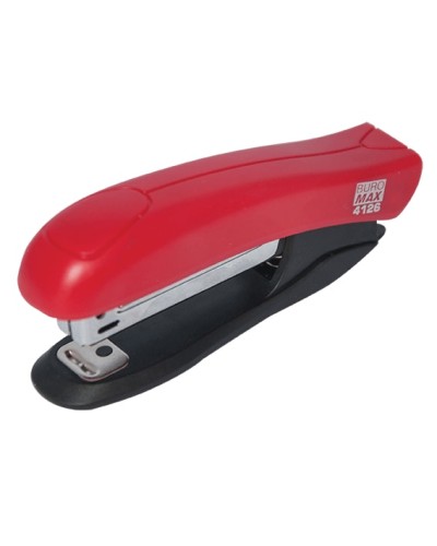 Степлер пластиковий до 10 аркушів під скобу № 10, червоний, ТМ JOBMAX