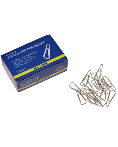 Скріпки нікельовані 31 мм, 100 шт. в упаковці, ТМ Buromax