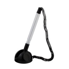 Ручка кулькова на підставці синя, TM Buromax