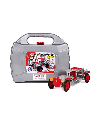 Конструктор металевий «Авто» на 312 деталей, у коробці 27х22,5х8,5 см, ТМ Технок