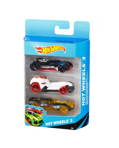 Подарунковий набір з 3 автомобілів інерційних, ТМ Hot Wheels