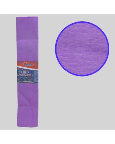 Гофро-папір 55% 50х200 см 20 г/м2 бузковий, TM J.Otten