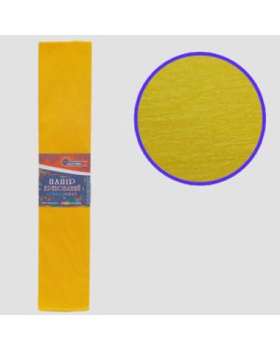 Гофро-папір 55% 50х200 см 20 г/м2 жовтий, TM J.Otten