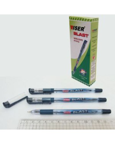 Ручка «Wiser» масляна з грипом синя 0,7 мм, J. Otten