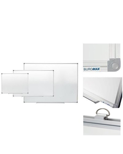 Дошка магнітна для письма маркером 60х90 см, алюмінева рамка, JOBMAX