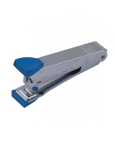 Степлер до 12 аркушів металевий синій під скобу № 10, ТМ JOBMAX