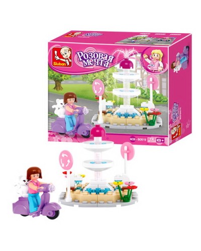 Конструктор «Рожева мрія» 79 деталей, у коробці 16,5х14,1х4,5 см, SLUBAN