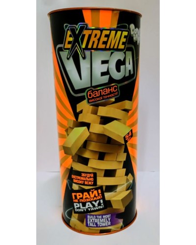 Гра настільна «VEGA. EXTREME» розвиваюча на 54 брусочка, у коробці 22х9х9 см, ТМ Данко Тойс